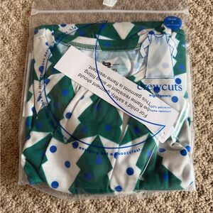 Crewcuts Green & Blue Geometric Polka Dot Nightgown